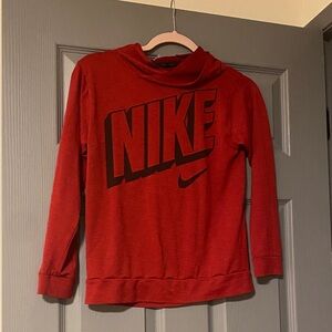 Nike Dri Fit Boys Red Heather Pullover Hoodie
